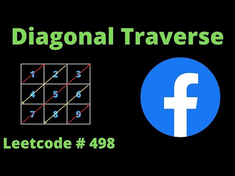 Leetcode 498 Diagonal Traverse Python Medium