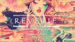 REVERIE watercolor gouache acrylic time lapse video by Nen Chang [ Delirium from Sandman ]