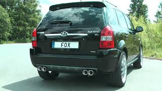 Video: Fox Edelstahl Duplex Sportauspuff-Komplettanlage ab Kat Hyundai Tucson JM Video: Fox Edelstahl Duplex Sportauspuff-Komplettanlage ab Kat Hyundai Tucson JM