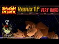 Smash Remix Classic Mode Remix 1P Gameplay With Giant Giant Donkey Kong VERY HARD