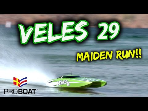 Pro Boat Veles 29 Maiden Run!! So FAST!!! 🔥🔥