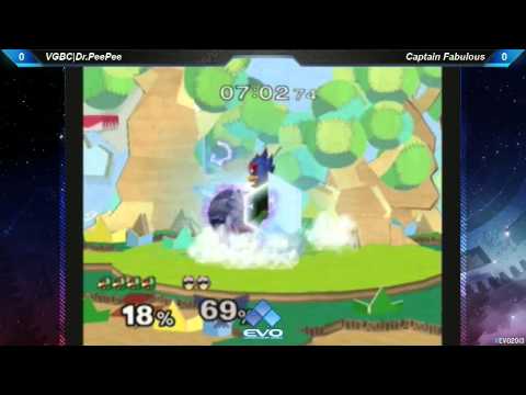 EVO 2013 SSBM Pools B61 - Dr PeePee (Falco) vs Captain Fabulous (Captain Falcon)