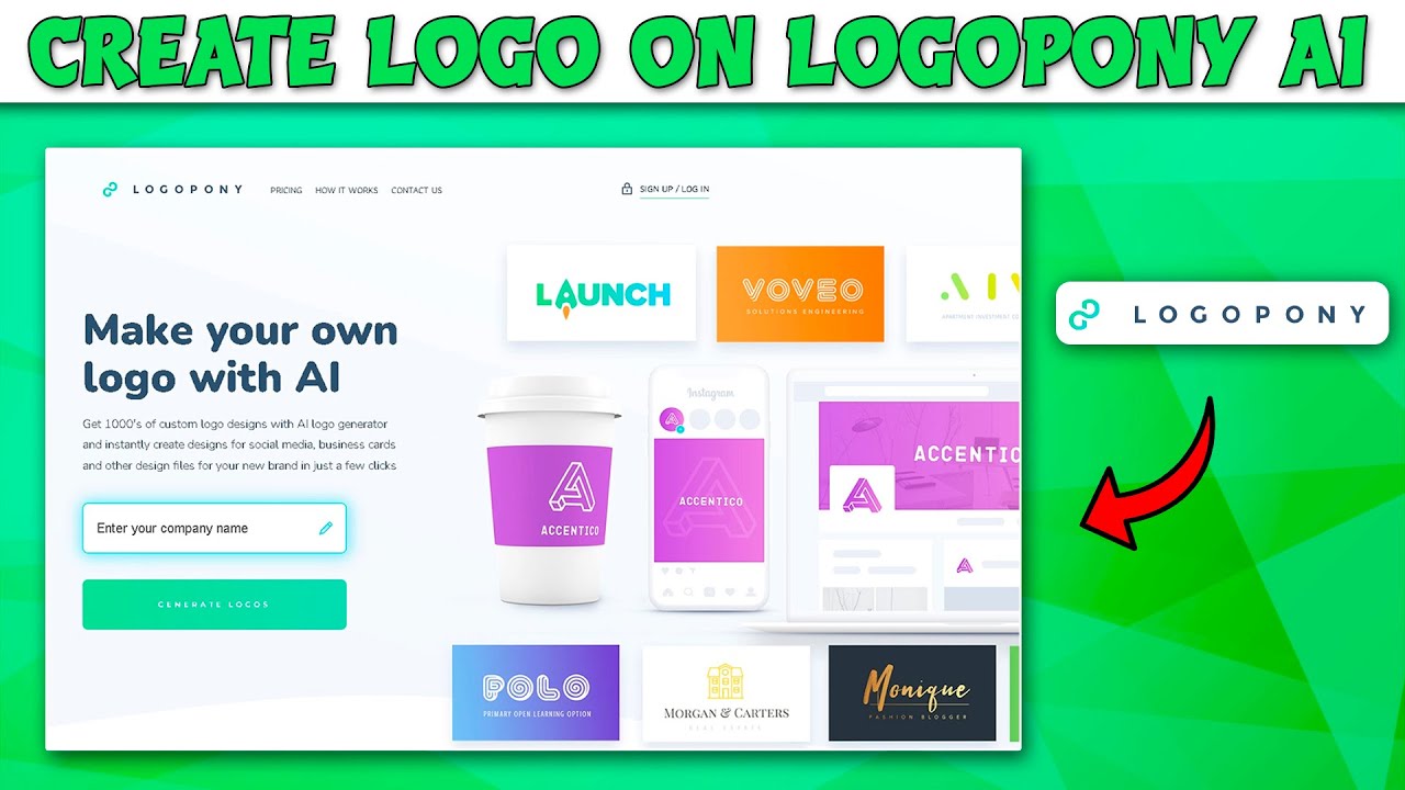 How To Create A Logo With Logopony Ai - Tutorial