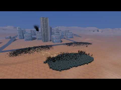 1,000 Mech Walker vs 10,000 Modern Soldier | Ultimate Epic Battle Simulator #UEBS