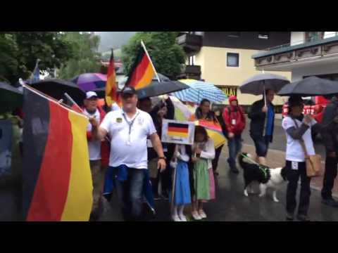 EBHC 2016 Österreich  Einlauf der Nationen Deutschland