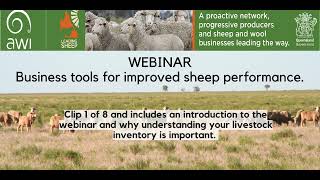 Clip 1 of 8 - Introduction and why understanding your livestock inventory is important.