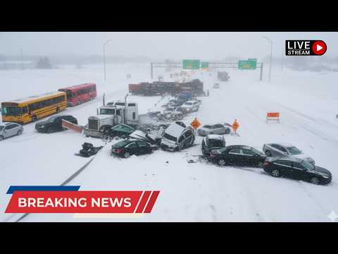 Chaos in Minnesota & Iowa Today! Extreme Blizzard Shuts I-35, Triggers Massive Pileups