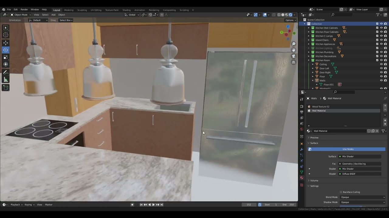 Small Kitchen 3D Model
