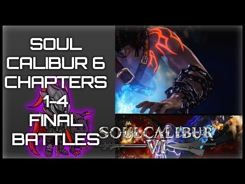 Soul Calibur 6 Final Battles ☯Chapters 1-4 Libra of Souls (Geralt of Rivia, SC Azwel, Zasalamel)