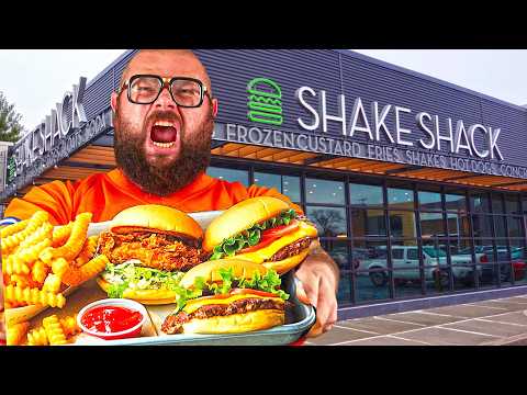 I eat the entire SHAKE SHACK menu in New York 🍔 | MochoHf