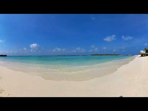 ASMR wave sound with 4k 360degrees Beach at Conrad Maldives Vilu Restaurant