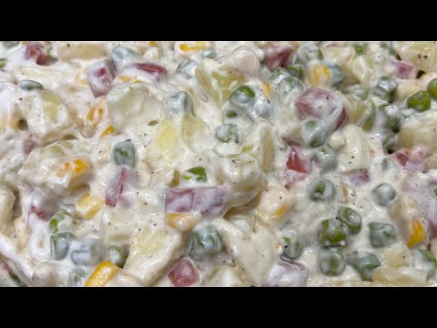 Authentic Russian Salad Recipe | Ramzan Special Recipe | Fruit Salad | Easy And Tasty Russian Salad