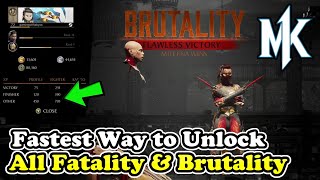 Fastest Way to Unlock All Fatality & Brutality in Mortal Kombat 1