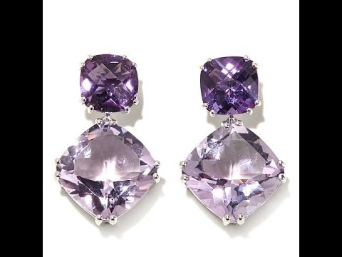 Rarities 15.06ct Amethyst Drop Earrings