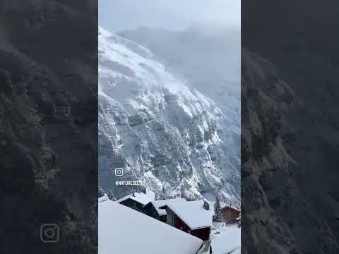 🌟 Discover the breathtaking beauty of the Swiss Alps with winter enchantment! #shorts #swissalps
