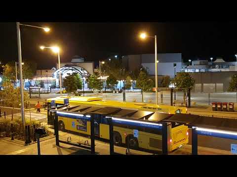 Castle Hill Sydney Metro Bus Interchange at 9:30pm