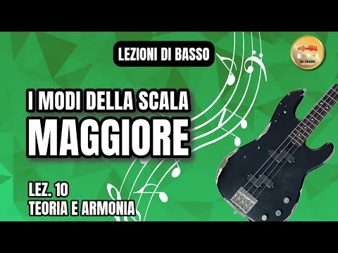 Lezioni di Basso #10 Teoria e Armonia - I modi della scala maggiore