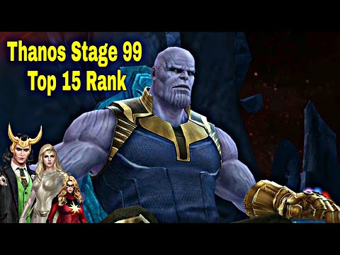 Top 15 Characters Rank For WBU Thanos Stage 99 Clear - Marvel Future Fight