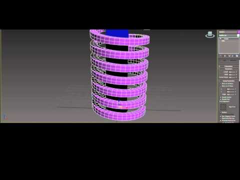 How to wrap a helix around geometry in 3ds Max