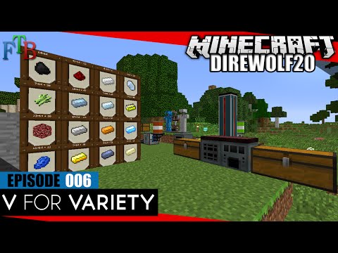 Ore Processing | V for Variety - Direwolf20 FTB | SMP Modded Minecraft | E006