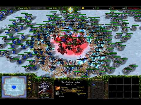 1000 Footman vs 10 Lich (Lv10 With Skills) Fully Upgrade 1080p