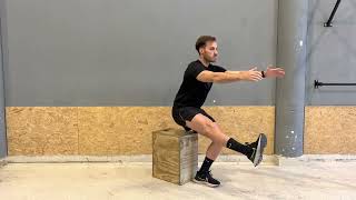 1 leg Box squat