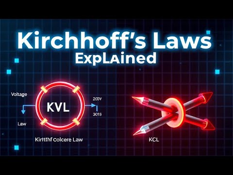 🔥 Kirchhoff’s Laws Explained! | KVL & KCL Made Easy ⚡| 3D  animation |
