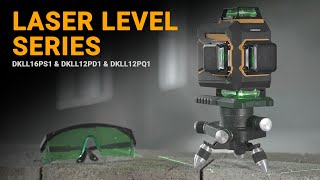 Krížový laser 4D 360° zelený DEKO