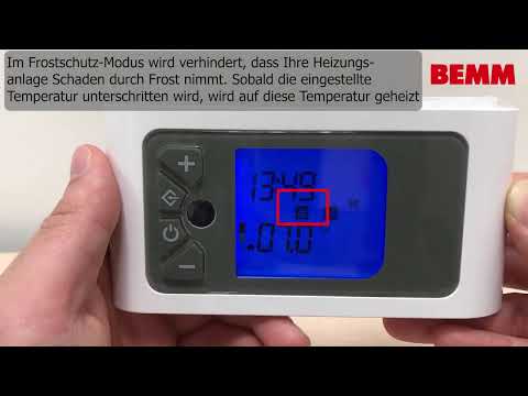 BEMM Raumregelung Trend D - Verschiedene Modi und Temperatureinstellung