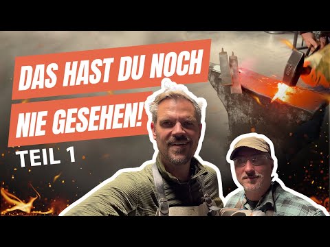 Damastmesser schmieden aus alten Feilen 🔥 Unglaubliches Schmiedeprojekt! Teil 1