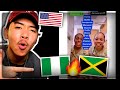 Accent Challenge: Nigeria 🇳🇬 vs. Jamaica 🇯🇲 AMERICAN REACTION! (HILARIOUS TIKTOK!! 😂😂😂)