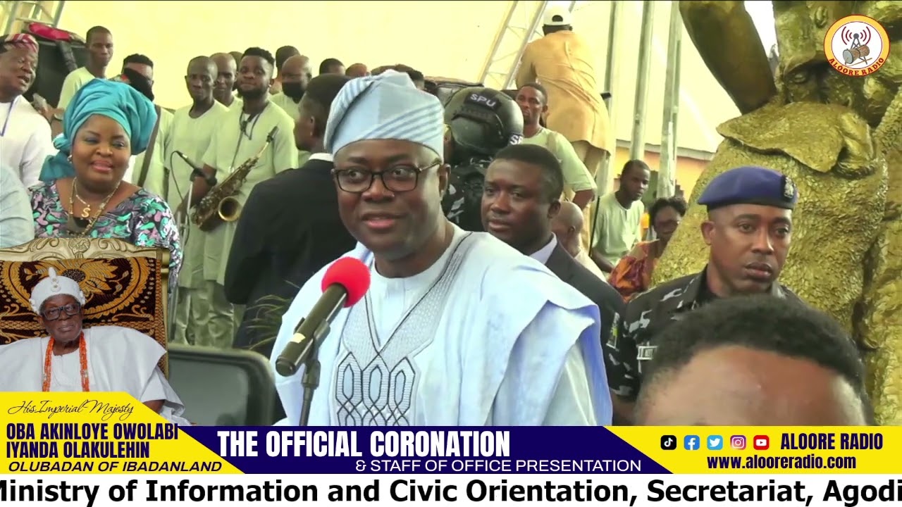 Governor @seyiamakinde @THE  Coronation Ceremony & Staff of Office Presentation to the 43RD OLUBADAN