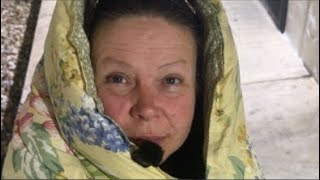Women sleeping outside in the winter interview (Gypsy)