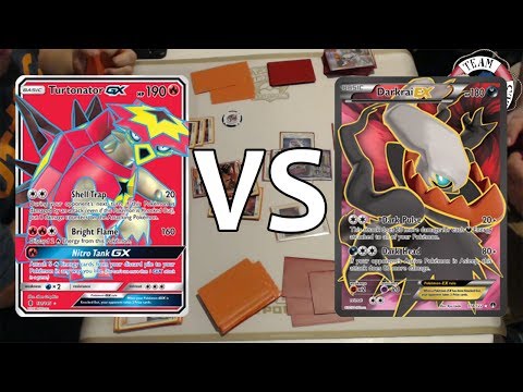 Speed Turtonator GX/Volcanion vs Speed Darkrai EX/Darkrai GX. Burning Shadows Testing Time!!