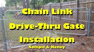 Sompit & Kenny - Installing a Chain Link Fence Gate