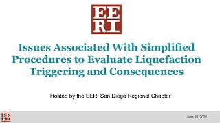 Issues Associated With Simplified Procedures to Evaluate Liquefaction Triggering and Consequences