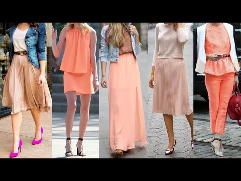 Un COLOR en TENDENCIA de MODA PEACH O MELOCOTON/ ATUENDOS COMBINANDO el color peach o melocotón