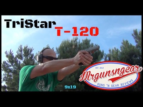 Tristar T-120 9x19 Handgun Review (HD)
