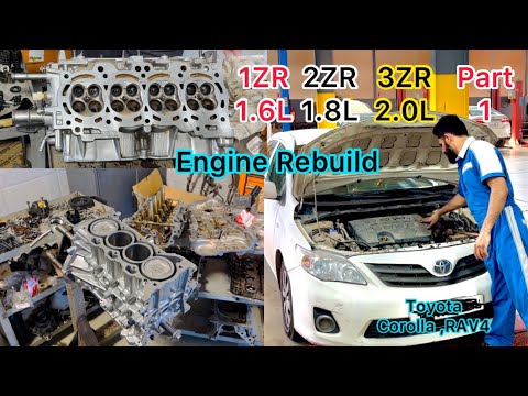 2ZR-FE 1.8L Engine Rebuild || Cylinder Head Gasket Replacement Of Toyota Corolla