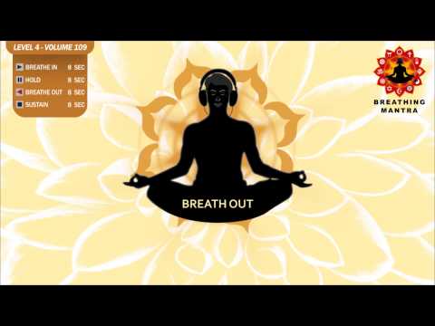 Guided Breathing Mantra (8 - 8 - 8 - 8) Pranayama Yoga Breathing Exercise (Level 4 Volume 109)