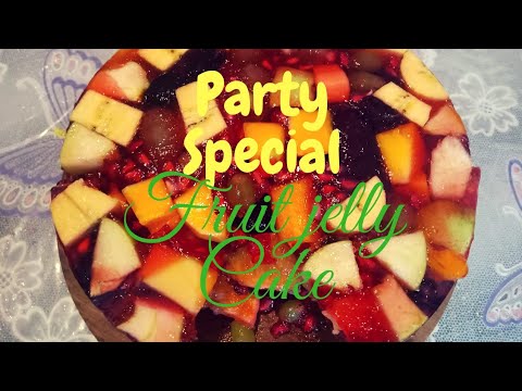 Glass Cake|Transparent Cake|Fruits & Dry Cake|Beautiful and delicious Fruit Jelly Cake