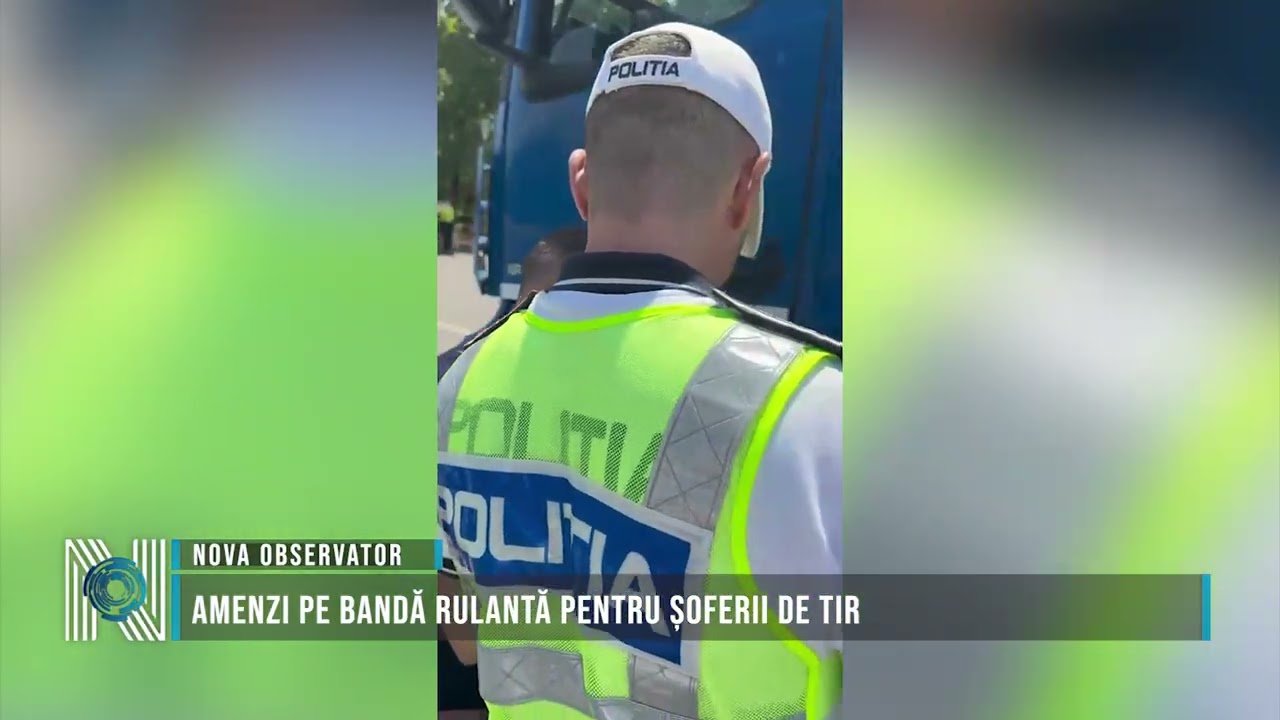 Amenzi pe bandă rulantă pentru șoferii de TIR