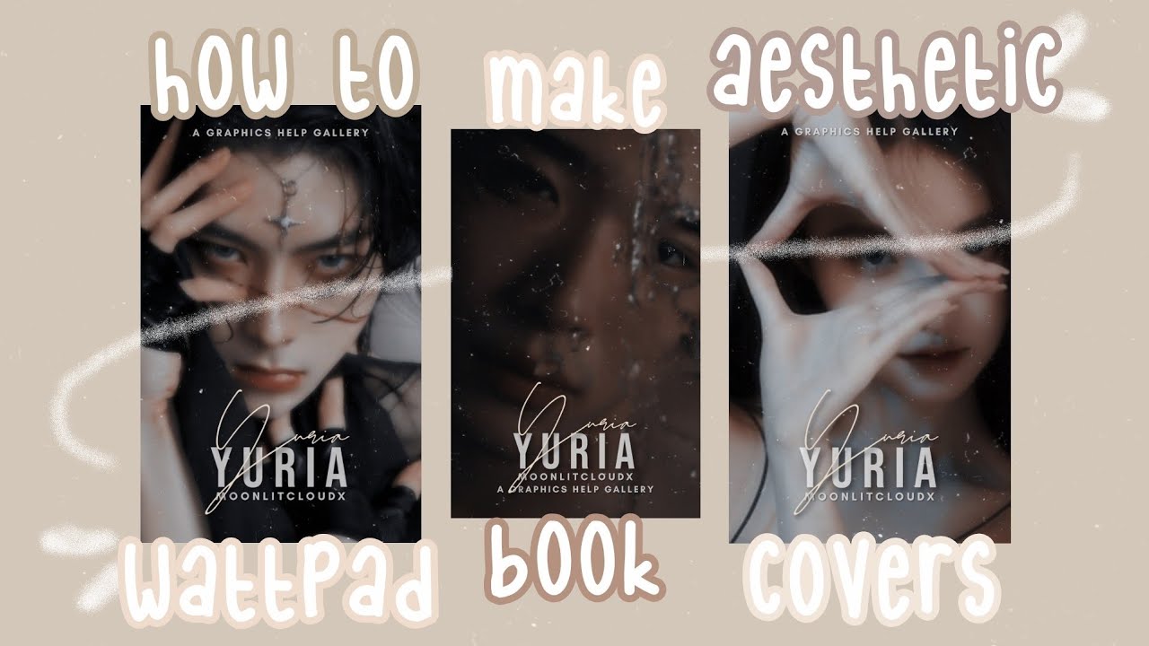 aesthetic wattpad book cover tutorial | how to make an aesthetic, simple wattpad cover 🍂🤎