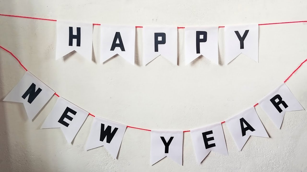 DIY New Year Banner | Party Decor | Party Banner