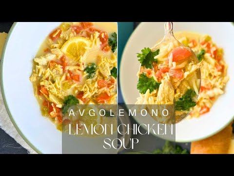 Creamy Lemon Chicken Avgolemono Soup