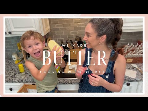 We made BUTTER!!!! | COOKING WITH BECKETT