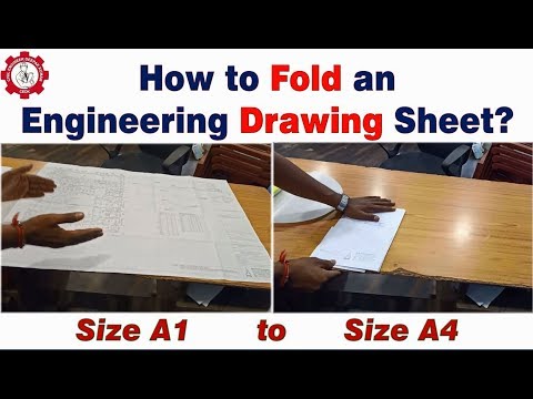 How to Fold an Engineering Drawing Sheet of Size A1 to A4 ?