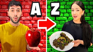 Eating in Alphabetical Order for 24 HOURS!! (A to Z Food Challenge)