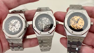 Seiko-Oak Skeleton Mods! [Gunmetal, Gold & Silver Options]