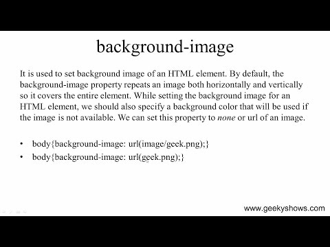 background image property in CSS Hindi